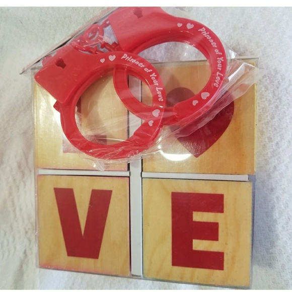 Intimates & Sleepwear Valentines Day Red Plastic Handcuffs Poshmark